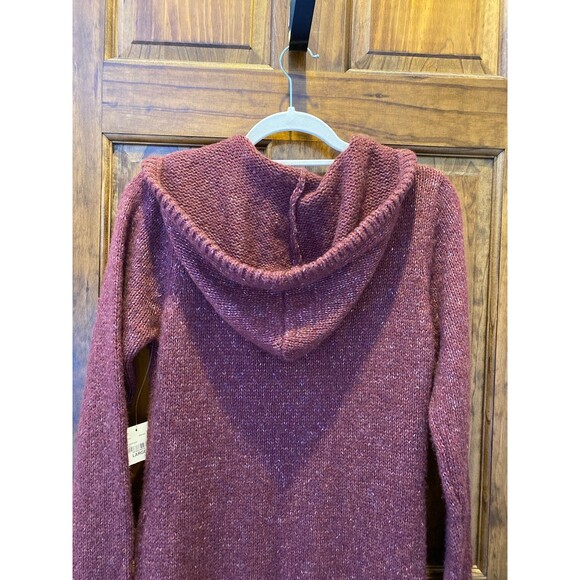 St. John’s Bay Cable  Knit Sweater Dress Burgundy Flecked Size Large NEW Cute! - Picture 5 of 12